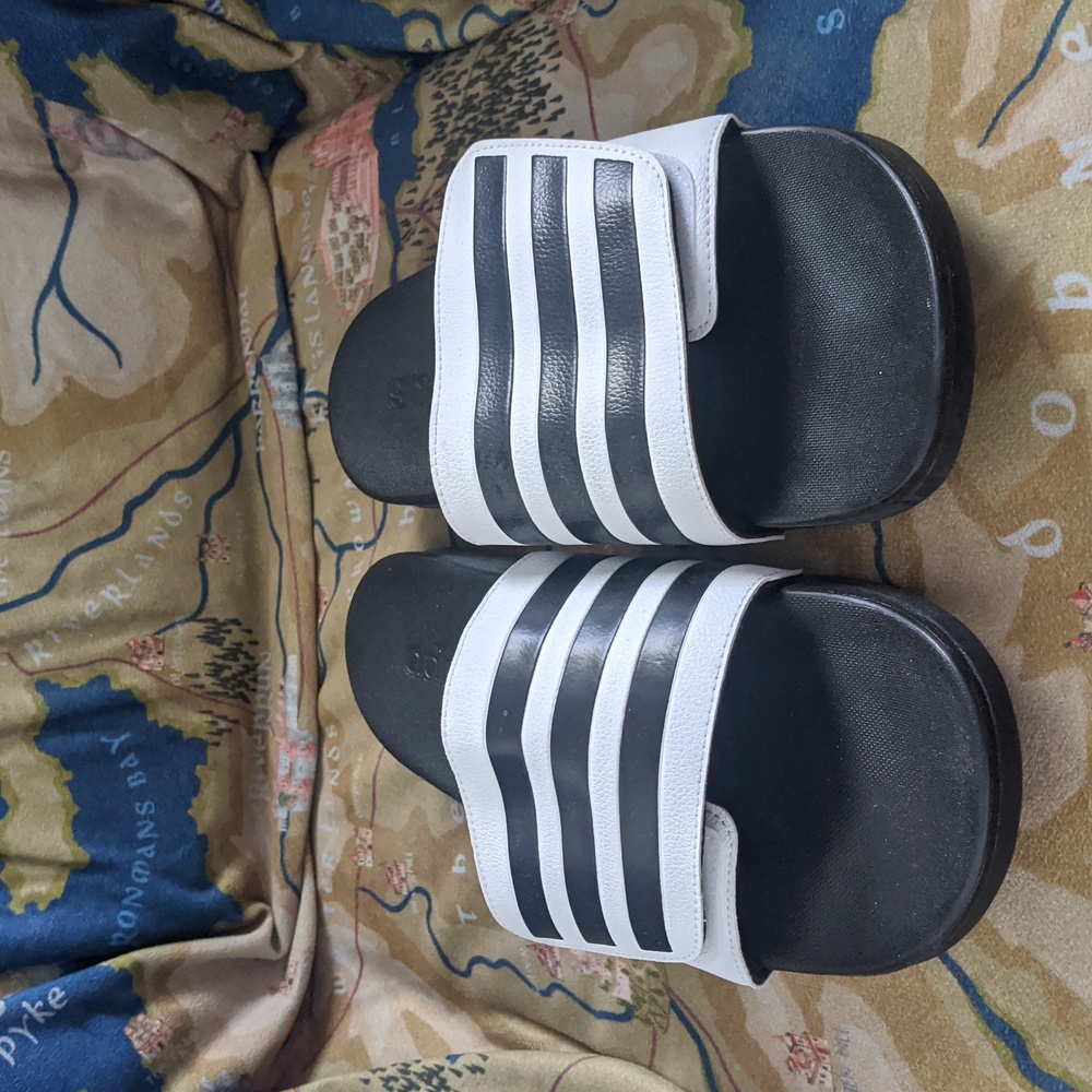Adidas Adilette Comfort Slides Men's 12 US